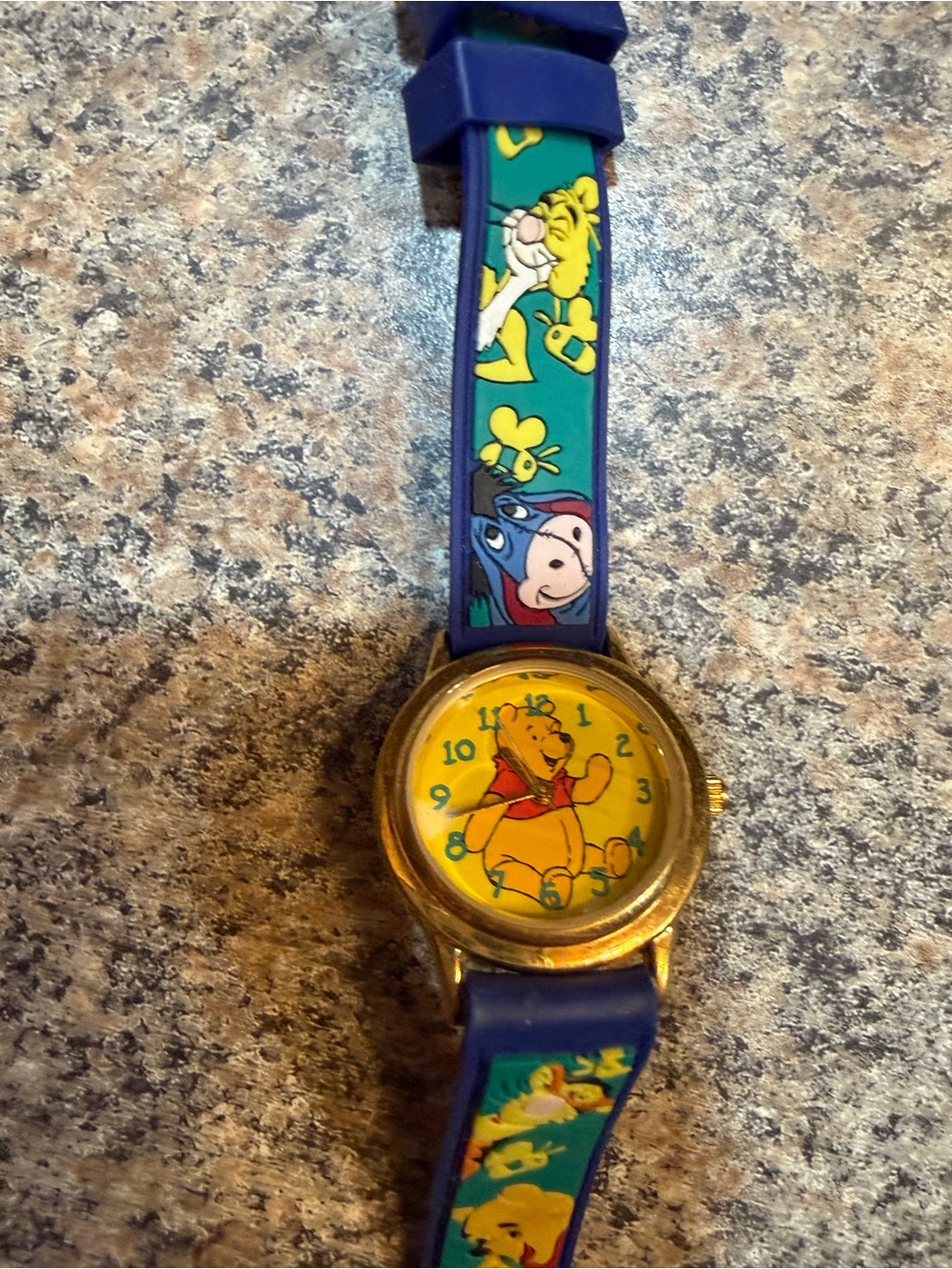 Disney Kids Winnie the Pooh Blue and Yellow Character Watch
